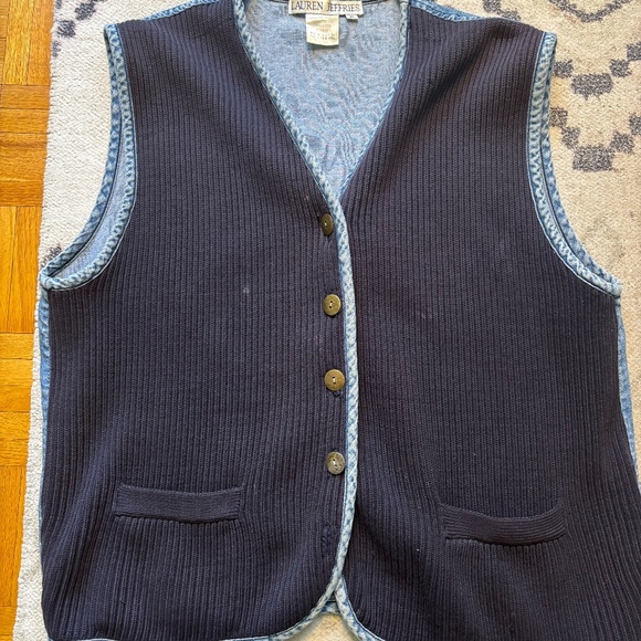 denim and sweat vest vintage early 90s - Picture 2 of 6